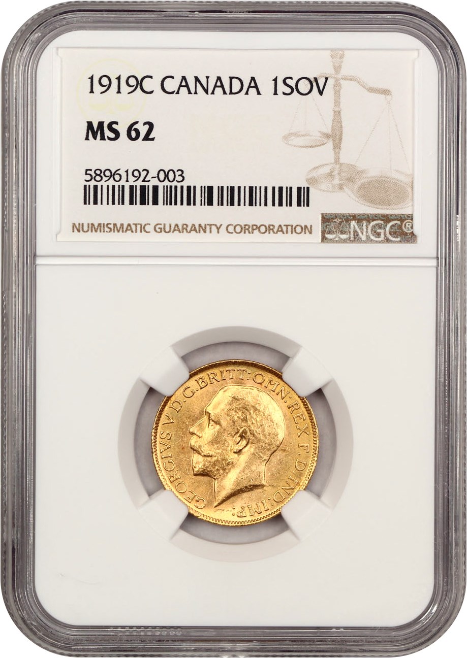 image for: 1919-C Sov NGC MS62