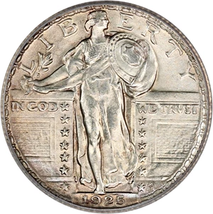 image for: 1925 25c ICG MS65