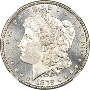 image for: 1879-S $1 NGC MS62 (Reverse of 1879)