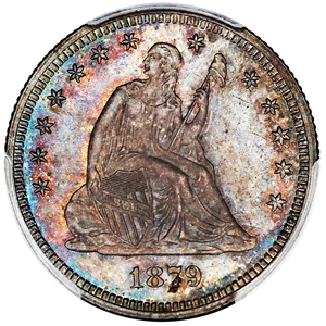 image for: 1879 25c PCGS Proof 64 ex: D.L. Hansen