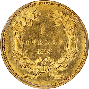 image for: 1863 G$1 PCGS MS64