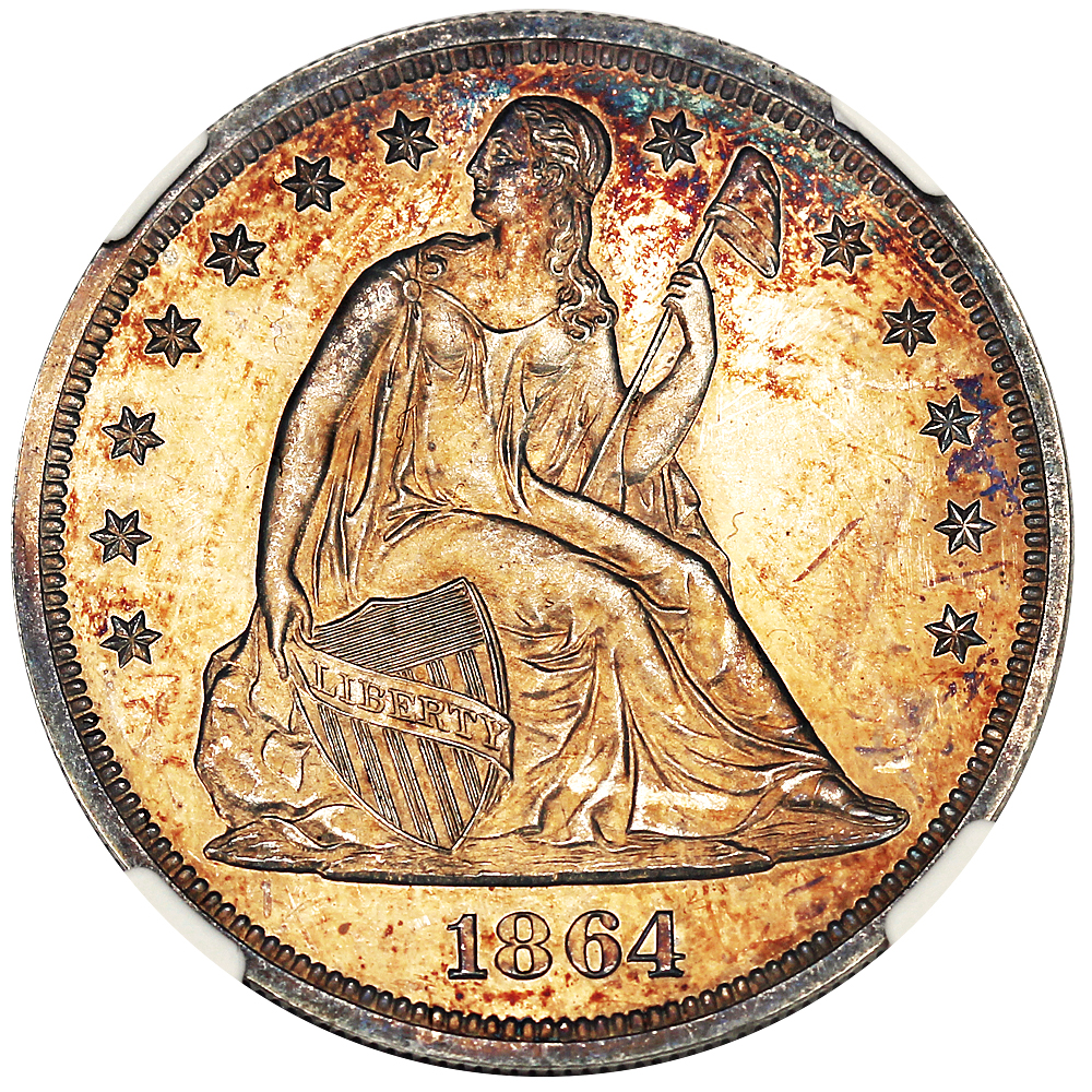 image for: 1864 $1 NGC Proof 63