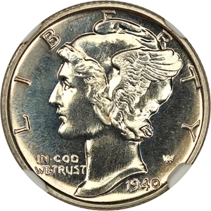 image for: 1940 10c NGC Proof 68