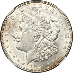 image for: 1921-D $1 NGC AU58