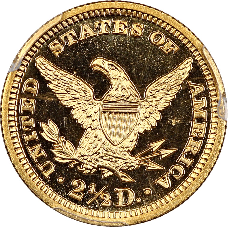 image for: 1905 $2 1/2 PCGS/CAC Proof 65