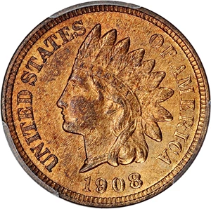image for: 1908 1c PCGS MS64 RB