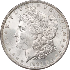image for: 1884-O $1 PCGS MS63