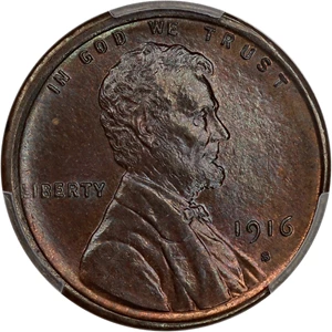 image for: 1916-S 1c PCGS MS65 BN