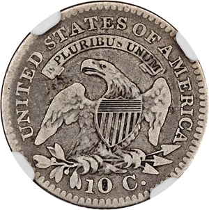 image for: 1821 10c NGC VG-10 (Small Date)