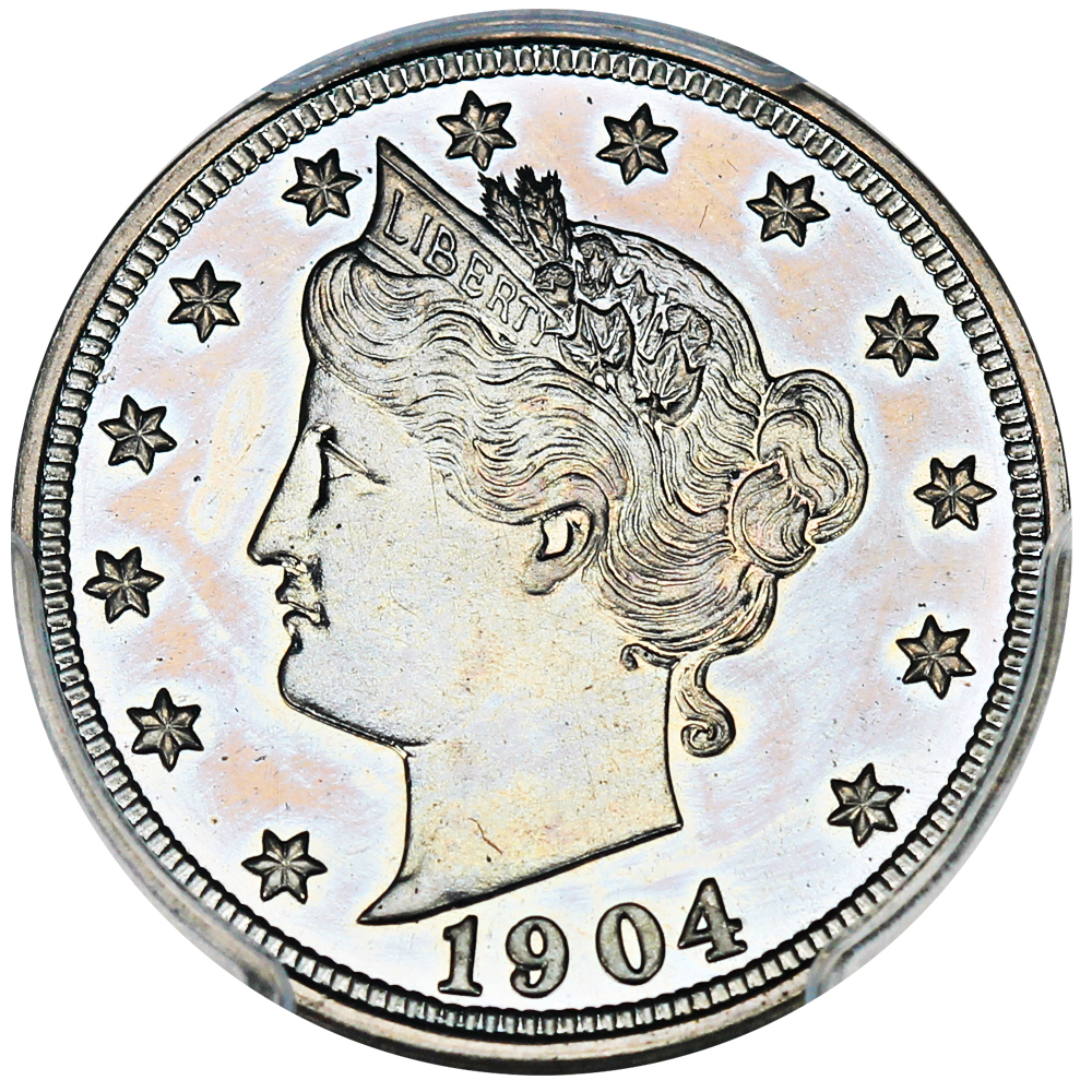 image for: 1904 5c PCGS/CAC Proof 66 ex: D.L. Hansen