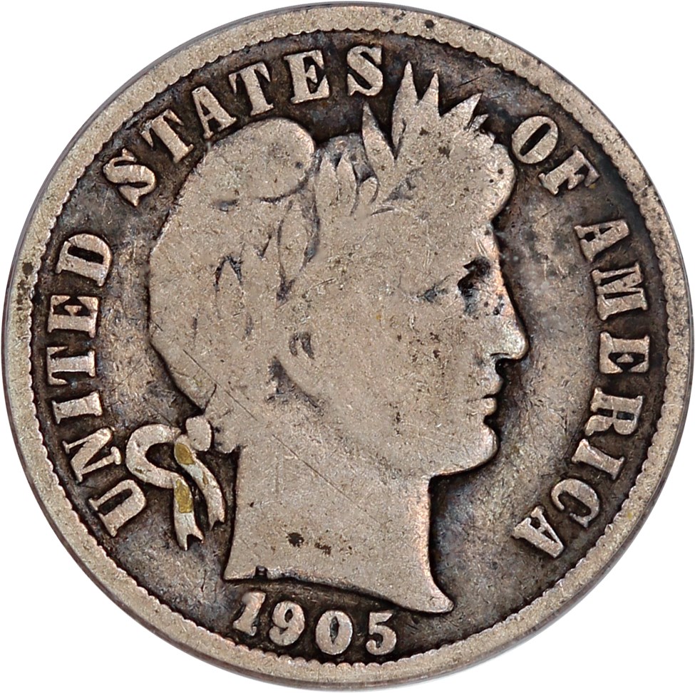 image for: 1905-O 10c PCGS VG-08 (Micro O)