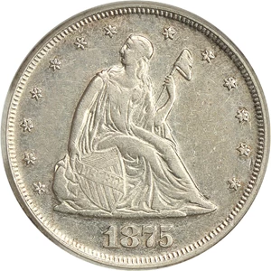 image for: 1875 20c PCGS XF45