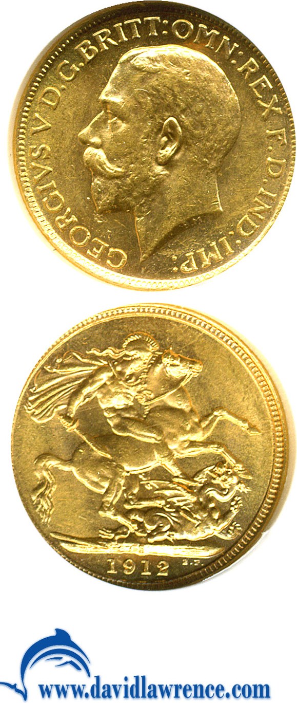 image for: Australia: 1912-S Sov  NGC MS60