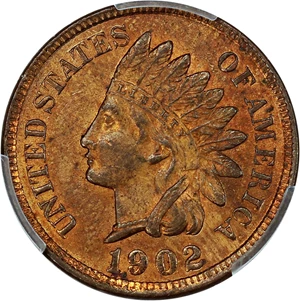 image for: 1902 1c PCGS MS63 RB