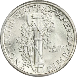 image for: 1929 10c PCGS MS65