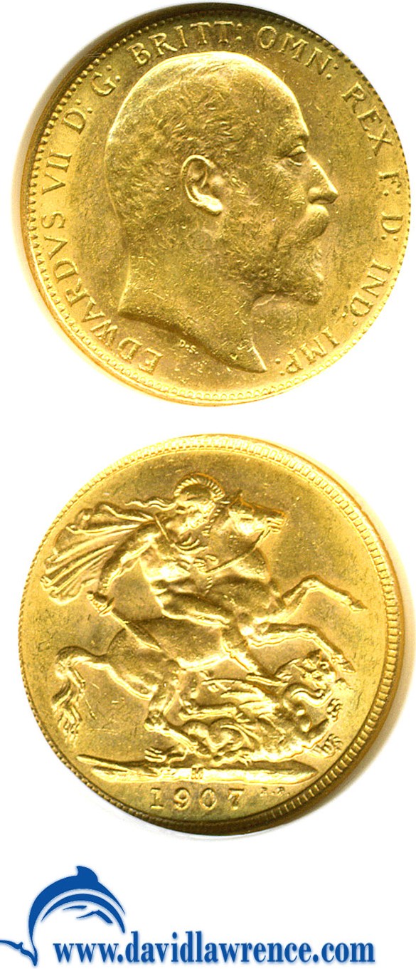 image for: Australia: 1907-M Sov  NGC MS61