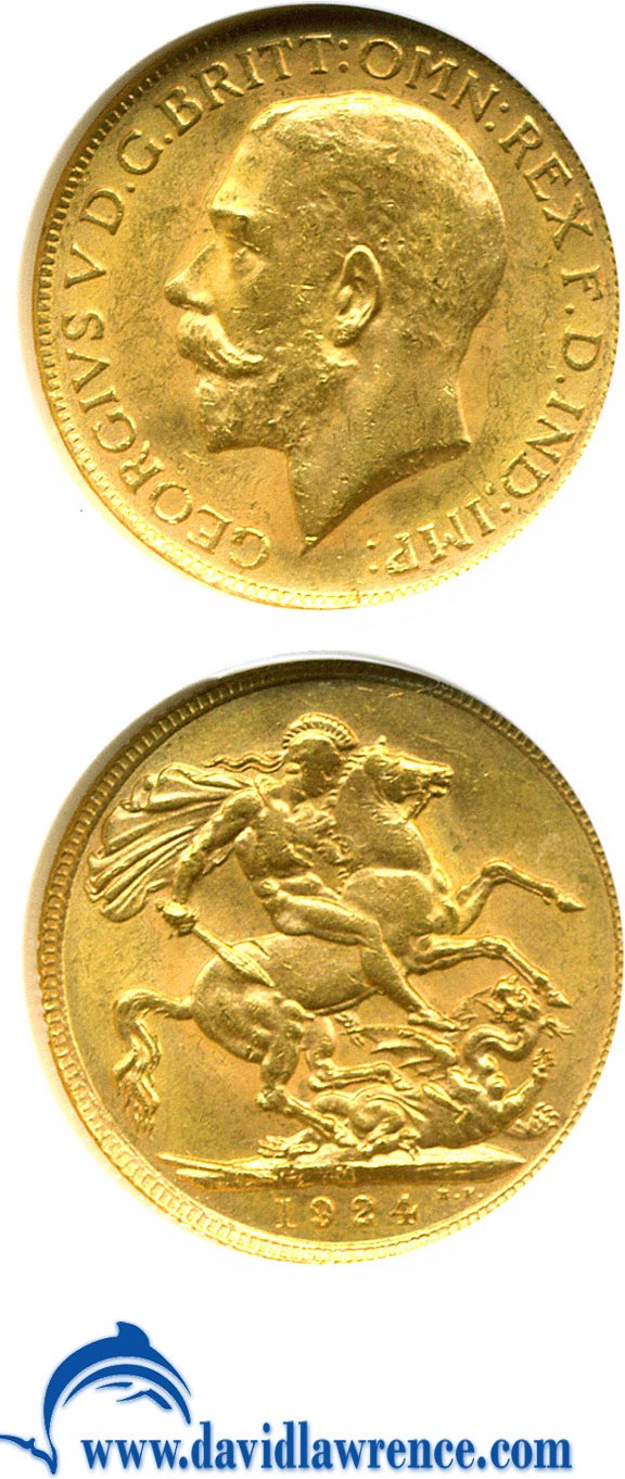 image for: Australia: 1924-M Sov  NGC MS63