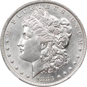 image for: 1883-O $1 NGC AU58
