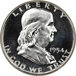 image for: 1954 50c NGC Proof 67 CAM