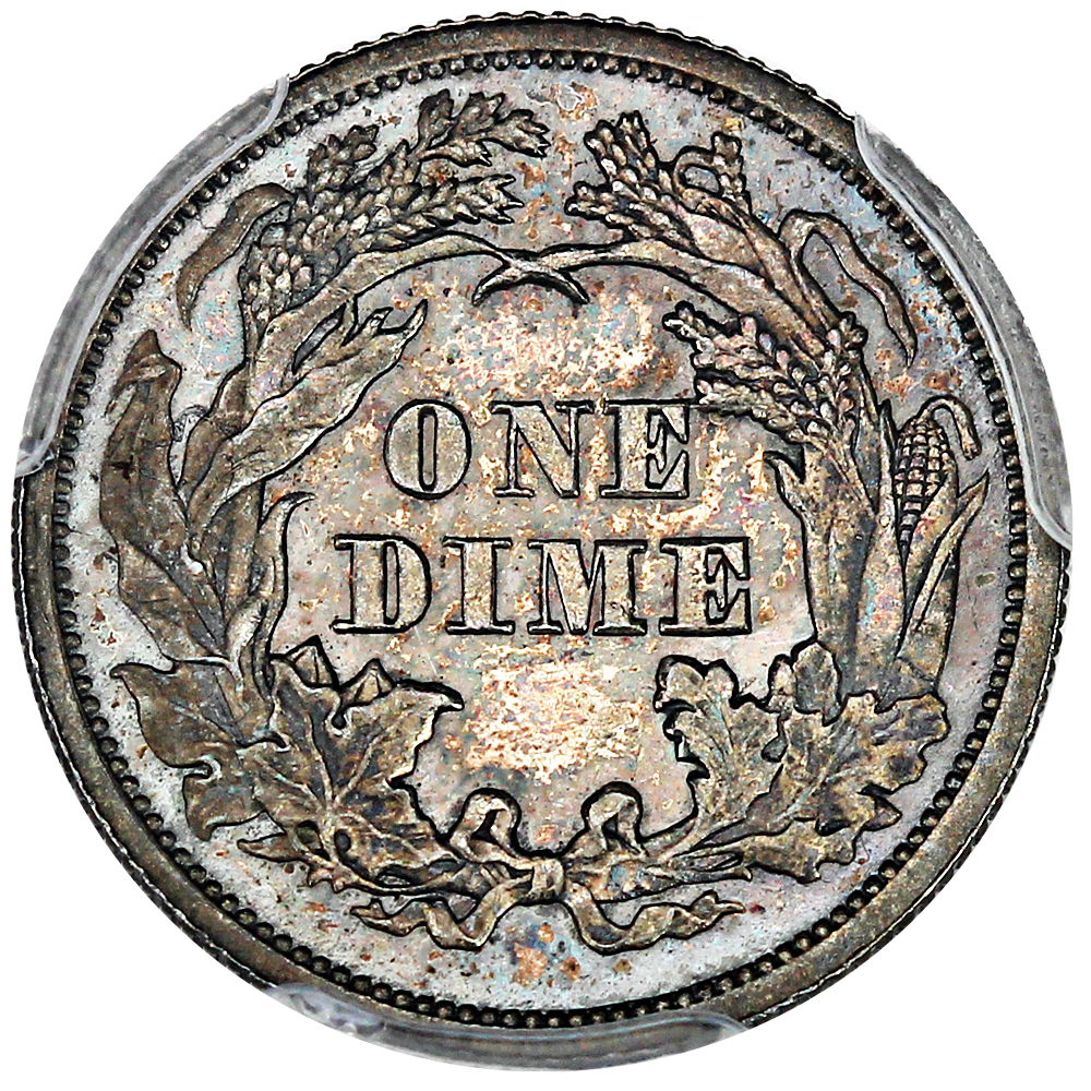 image for: 1865 10c PCGS Proof 64 ex: D.L. Hansen