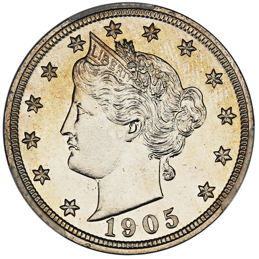 image for: 1905 5c PCGS/CAC Proof 66