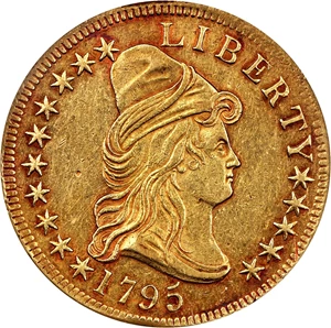 image for: 1795 $10 NGC/CAC AU58 (13 Leaves)