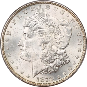 image for: 1878 7TF $1 PCGS MS63+ (Reverse of 1878)