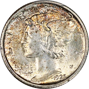 image for: 1925-S 10c PCGS MS63 FB