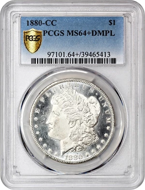 image for: 1880-CC $1 PCGS MS64+ DMPL (Reverse of 1879)