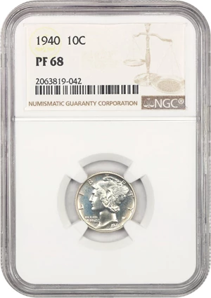 image for: 1940 10c NGC Proof 68