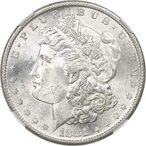 image for: 1881-S $1 NGC MS63
