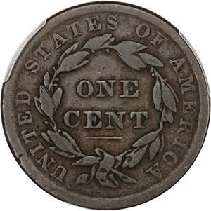 image for: 1839 1c PCGS F12 (Silly Head)