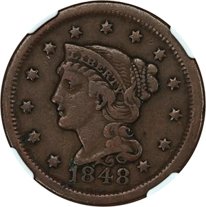 image for: 1848 1c NGC VF30 BN