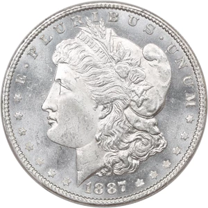 image for: 1887 $1 PCGS MS64 PL