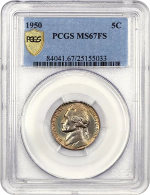 image for: 1950 5c PCGS MS67 FS