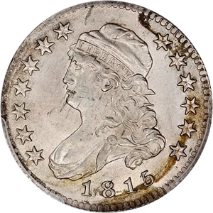 image for: 1815 25c PCGS MS63 ex: D.L. Hansen