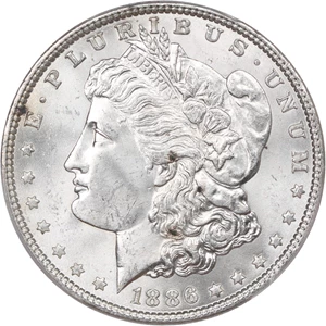 image for: 1886 $1 PCGS MS65