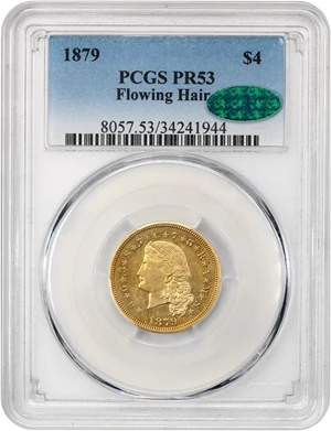 image for: 1879 Stella $4 PCGS/CAC Proof 53 (Flowing Hair)