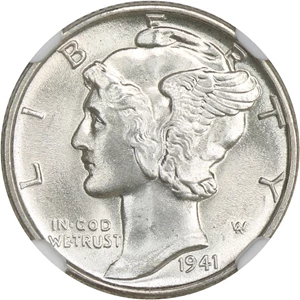 image for: 1941 10c NGC MS66 FB