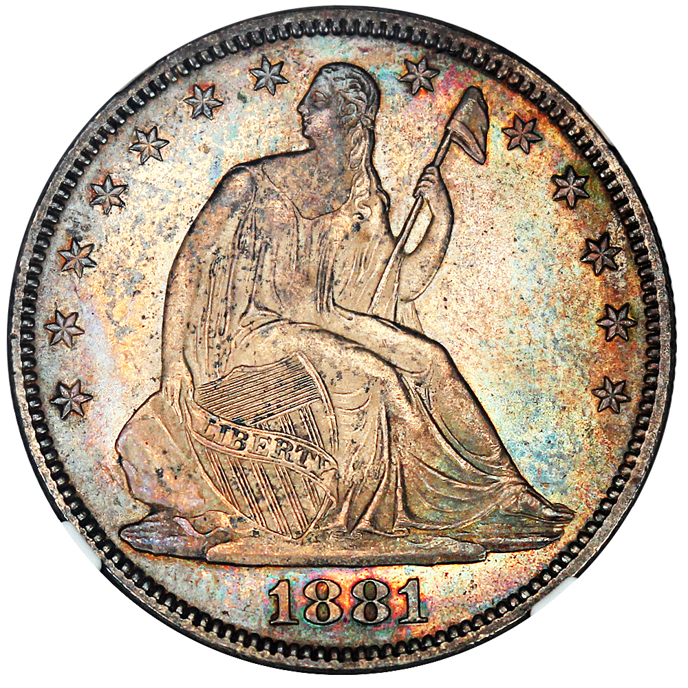 image for: 1881 50c NGC/CAC MS65+