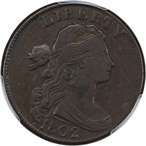 image for: 1802 1c PCGS VF30 (No Stems)