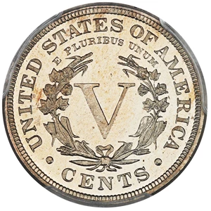 image for: 1885 5c PCGS Proof 67 CAM ex: D.L. Hansen