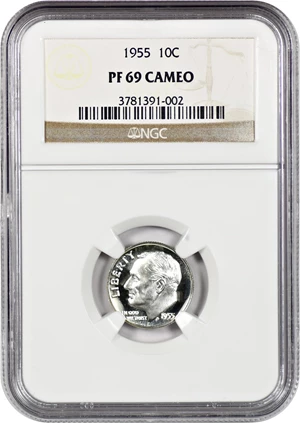 image for: 1955 10c NGC Proof 69 CAM