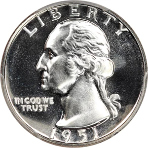 image for: 1951 25c PCGS Proof 67