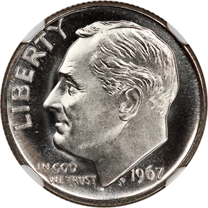 image for: 1967 10c NGC Proof 68 CAM (Special Mint Set)