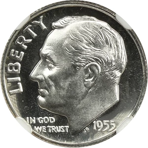 image for: 1955 10c NGC Proof 69 CAM