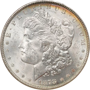image for: 1878 7TF $1 NGC MS63 (Reverse of 1878)