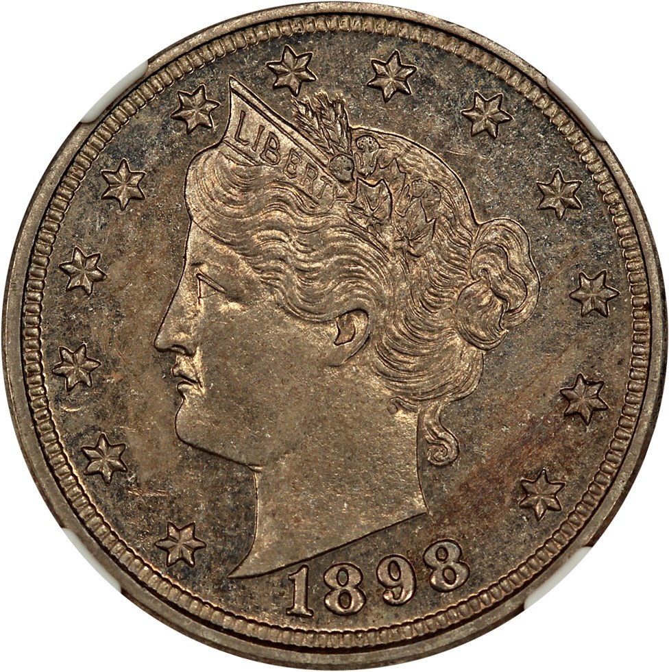 image for: 1898 5c NGC Proof 61