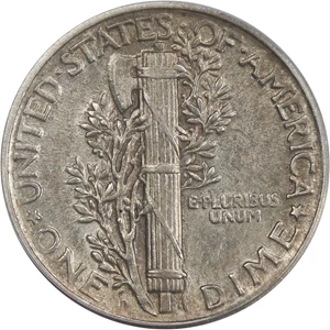 image for: 1925-D 10c PCGS AU50