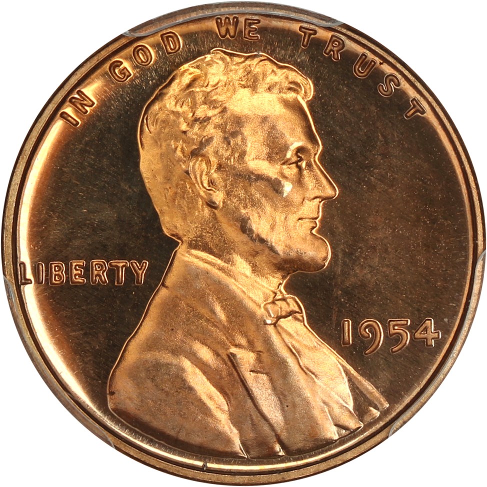 image for: 1954 1c PCGS Proof 67+ RD CAM